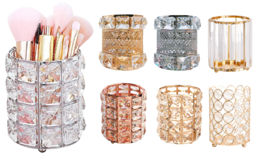 Crystal Effect Makeup Brush Holders