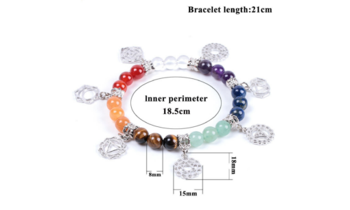 One or Two 7 Chakra Reiki Healing Bracelet - Image 3