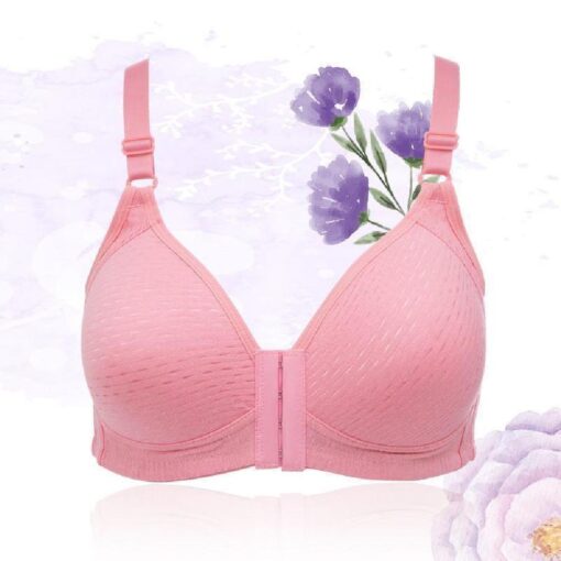 Comfortable Breathable Front Closure Push Up Bra - Image 18