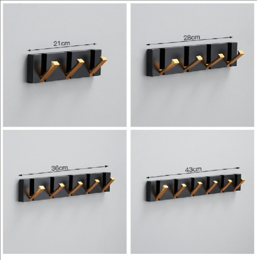 3, 4, 5 or 6 Wall Mount Metal Hooks - Image 19