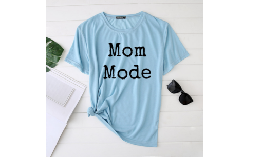 Mom Mode Printed Funny T-shirt - Image 13