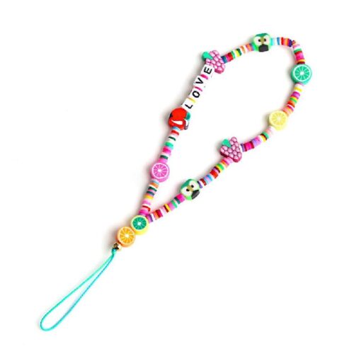 One or Three Rainbow Color Beaded Phone Chain - Image 11