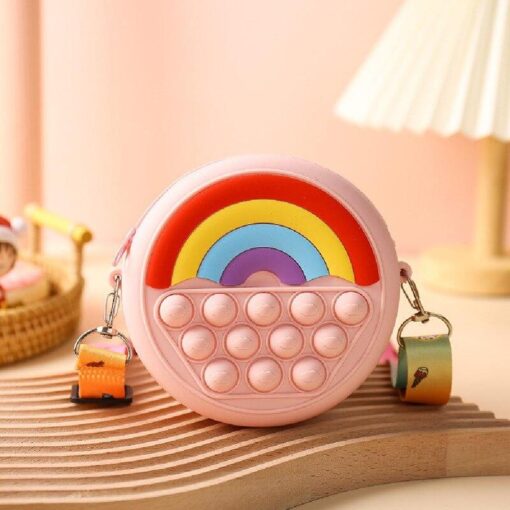 Rainbow Fidget Push Pop Bubble Shoulder Bag - Image 12