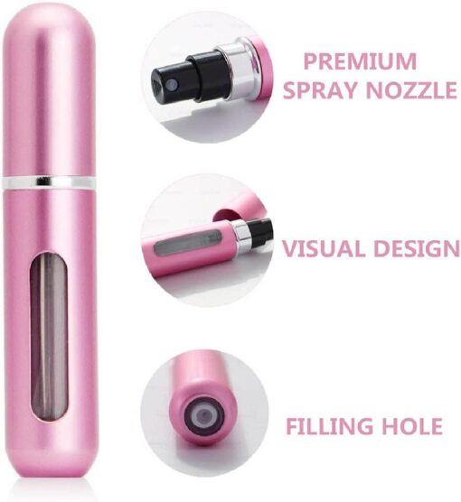 One, Two or Three 5ml  Mini Refillable Spray Portable Liquid Fragrance Bottle - Image 15