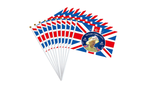 One or Ten Pcs Queen Elizabeth 70th Anniversary Platinum Jubilee Flag - Image 8