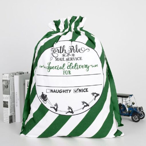 One or Two Large Canvas Christmas Drawstring Bags - Image 21