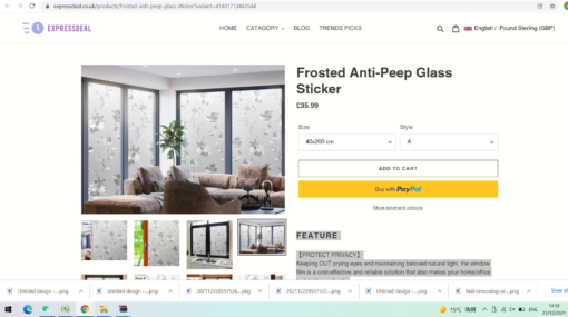 Frosted Privacy Glass Decal - Image 4