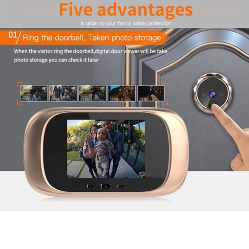 2.8 inch LCD Screen Digital Doorbell Viewer - Image 17