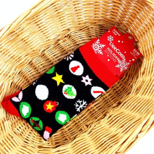 1 or 15 Paris Christmas Funny Novelty Colorful Socks - Image 24