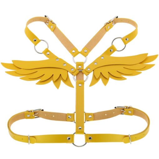 PU Leather Adjustable Chest Angel Wings - Image 12