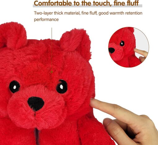 Winter Warm Cozy Plush Teddy Bear Solid Color Slippers