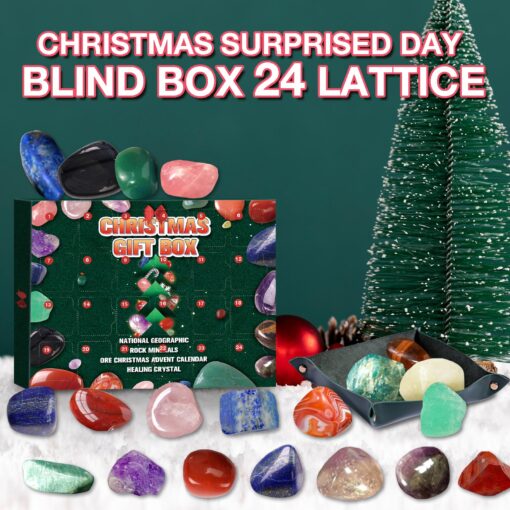 24 Grid Advent Calendar Gem Stone Blind Gift box - Image 20