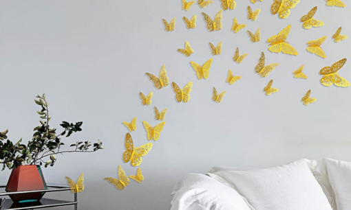 12 or 36 Pcs Metallic Art Butterfly Wall Sticker - Image 14