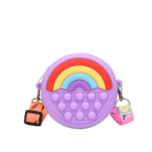 Rainbow Fidget Push Pop Bubble Shoulder Bag - Image 5