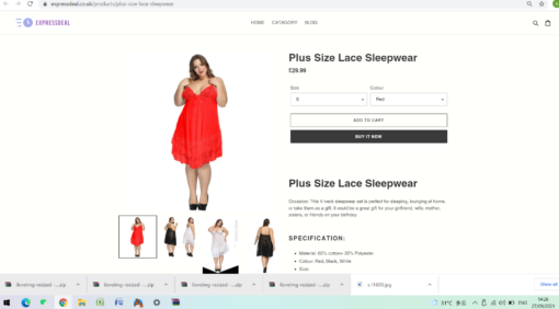 Plus Size Lace Sleepwear - Image 4