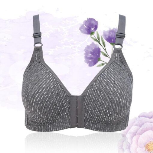 Comfortable Breathable Front Closure Push Up Bra - Image 9