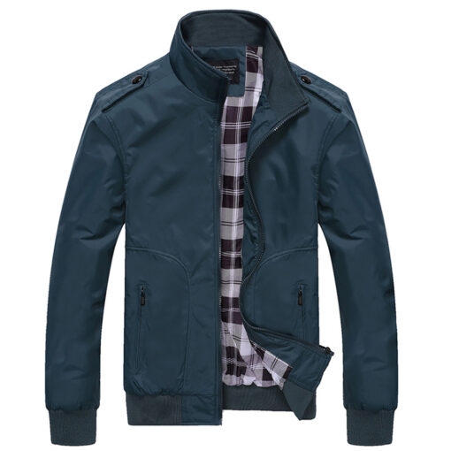 Casual Solid Fashion Harrington Classic jacket - Image 13