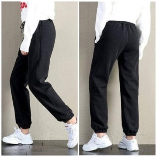 Warm Fleece Stretchy Fleece Joggers - Image 4