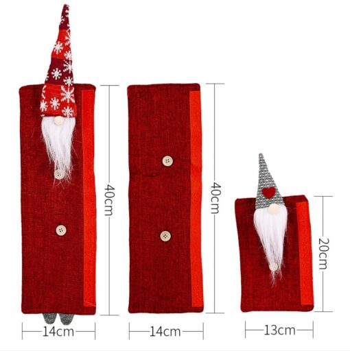 Set of Christmas Santa Designed Kitchen Appliance Handle Covers - Image 12