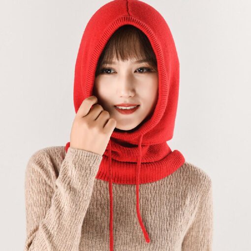 Women Winter Knitted Hood Beanie Hats - Image 24