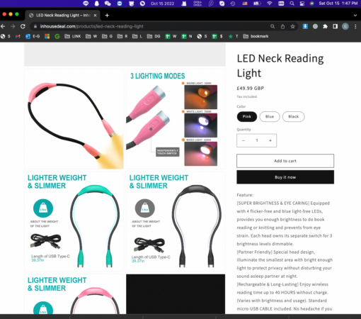 LED Neck Reading Light - Image 10