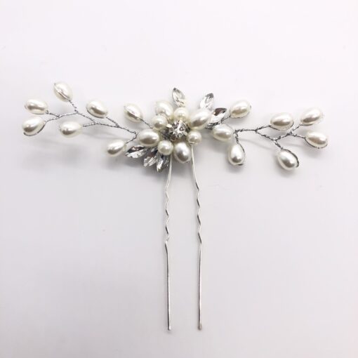 Extra Long Pearl and Crystal Beads Hair Accessories Set - Image 9