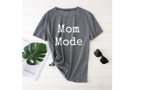 Mom Mode Printed Funny T-shirt - Image 11