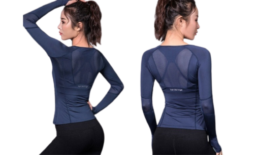 Women’s Sports Wear Fitness Long Sleeve T-shirt - Image 4