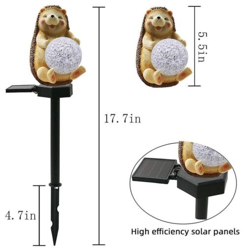 Led Hedgehog Solar Light - - Image 3