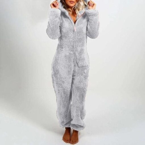 Womens Fleece Teddy onesie -7color - Image 11