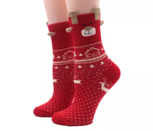 3 Pairs Christmas Cotton Socks - - Image 15