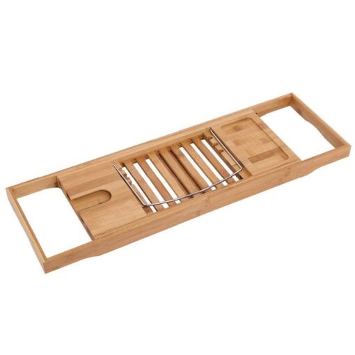 Bamboo Bathtub Shelf Rack Organiser - limited stock - Image 9