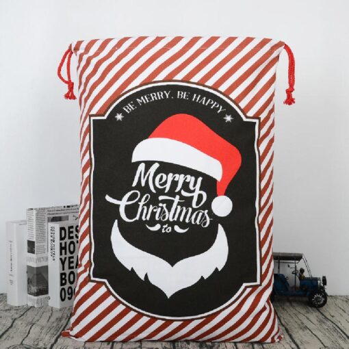 One or Two Large Canvas Christmas Drawstring Bags - Image 17