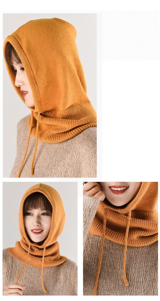 Women Winter Knitted Hood Beanie Hats - Image 16