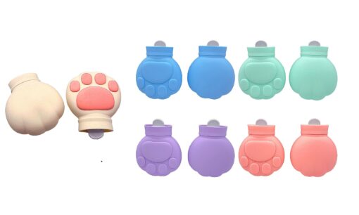 Cat Paw Shape Silicone Hot Water Bottle Cove - Image 12