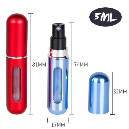 One, Two or Three 5ml  Mini Refillable Spray Portable Liquid Fragrance Bottle - Image 23