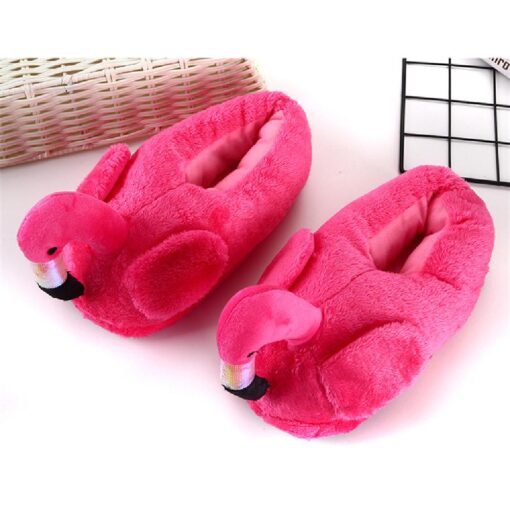 Cute Flamingo Plush Slippers - Image 9