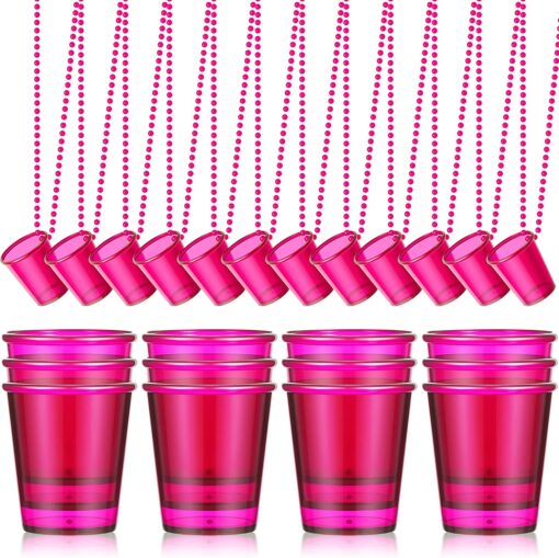 12 Pieces Shot Glass on Beaded Necklaces - Image 14