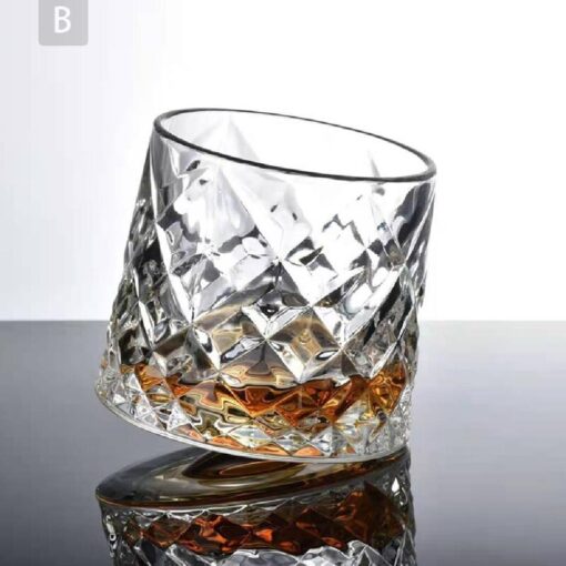 Spinning Tumbler Whiskey Glass - Image 2