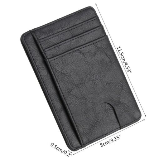 RFID Blocking Slim Leather Wallet - Image 3