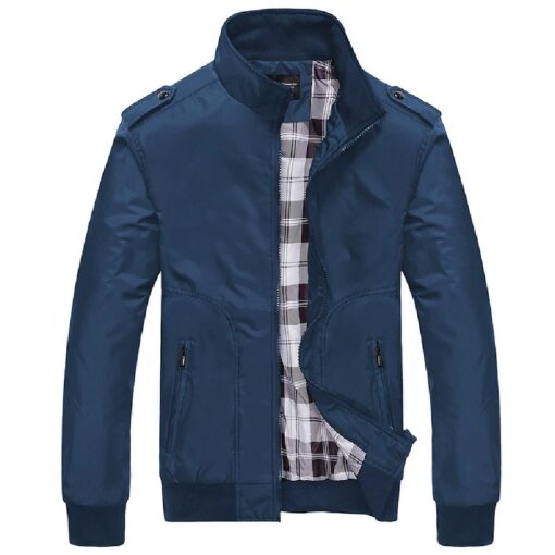 Casual Solid Fashion Harrington Classic jacket - Image 3