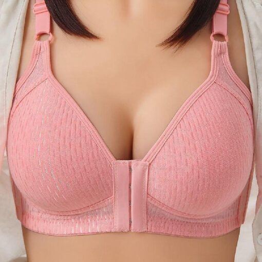 Comfortable Breathable Front Closure Push Up Bra - Image 3