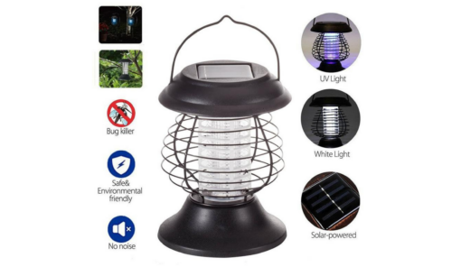 One or Two Outdoor Solar Mosquito Pest Fly Killer Zapper Lamp - Image 9