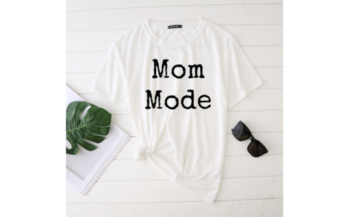 Mom Mode Printed Funny T-shirt - Image 7