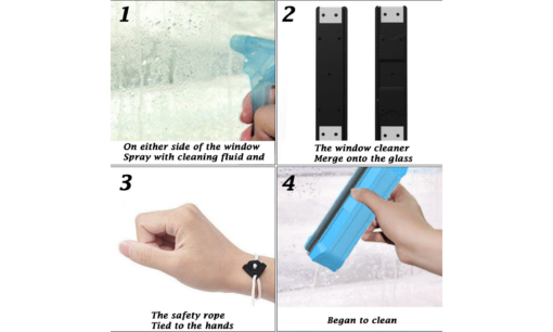 Double-sided Magnetic Glass Window Cleaner - Image 3