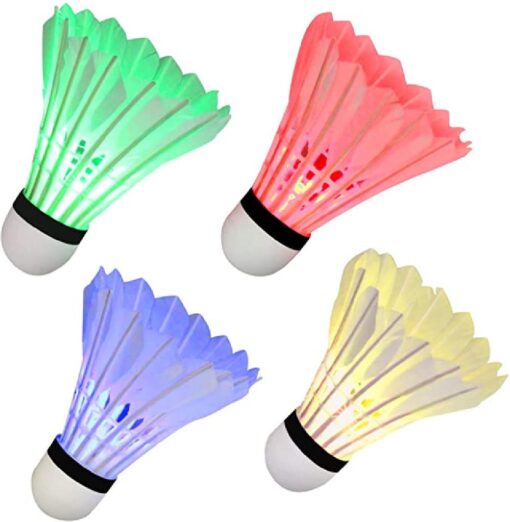 4 or 8 pcs LED Luminous badminton Badminton Shuttlecocks - Image 2