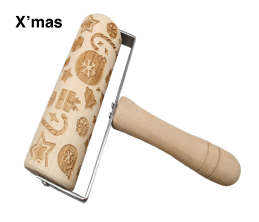 Christmas Engraved Embossing Rolling Pin - Image 7