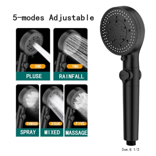 5 Gear Pressurized Shower Head - Image 7