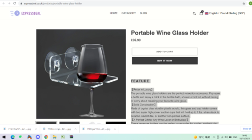 Portable Wine Glass Holder - Image 2