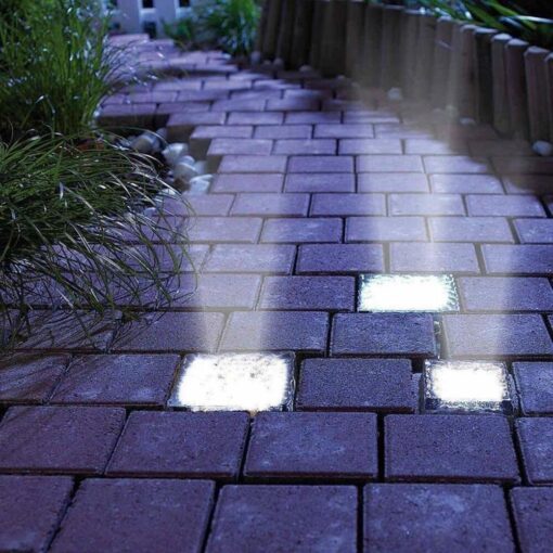 Solar LED Cube Garden Patio Path Light